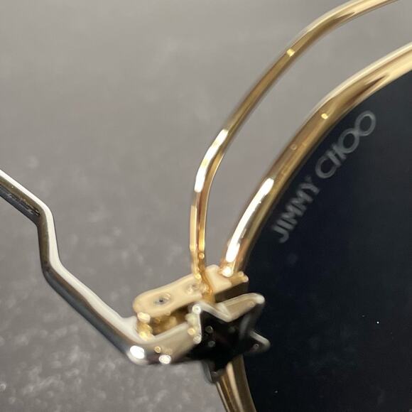 Jimmy Choo FRANNY/S J5G/IR Oval Gold Full Rim Sunglasses Women’s Sz 54-19-150 main image 6
